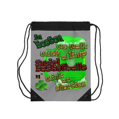 celtics logo - Drawstring Bag (grey)