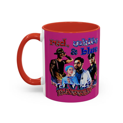 rw&b lives matter - Accent Mug (pink)