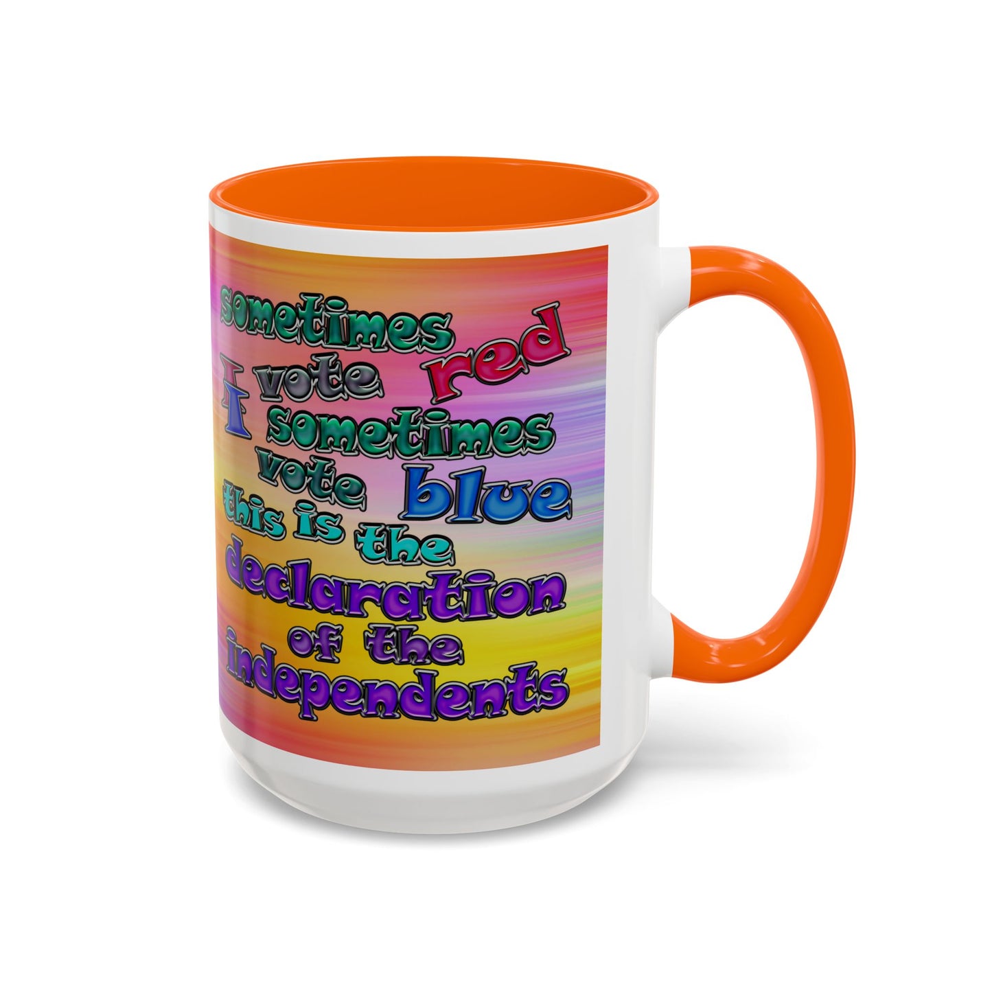 declaration of the independents - Accent Mug (color blur)