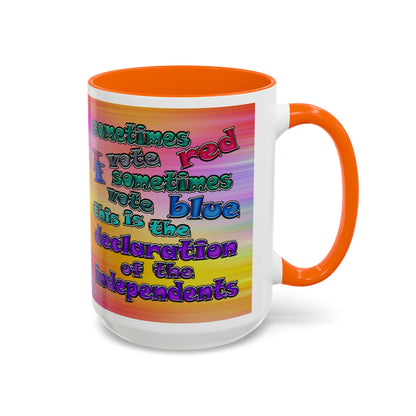 declaration of the independents - Accent Mug (color blur)