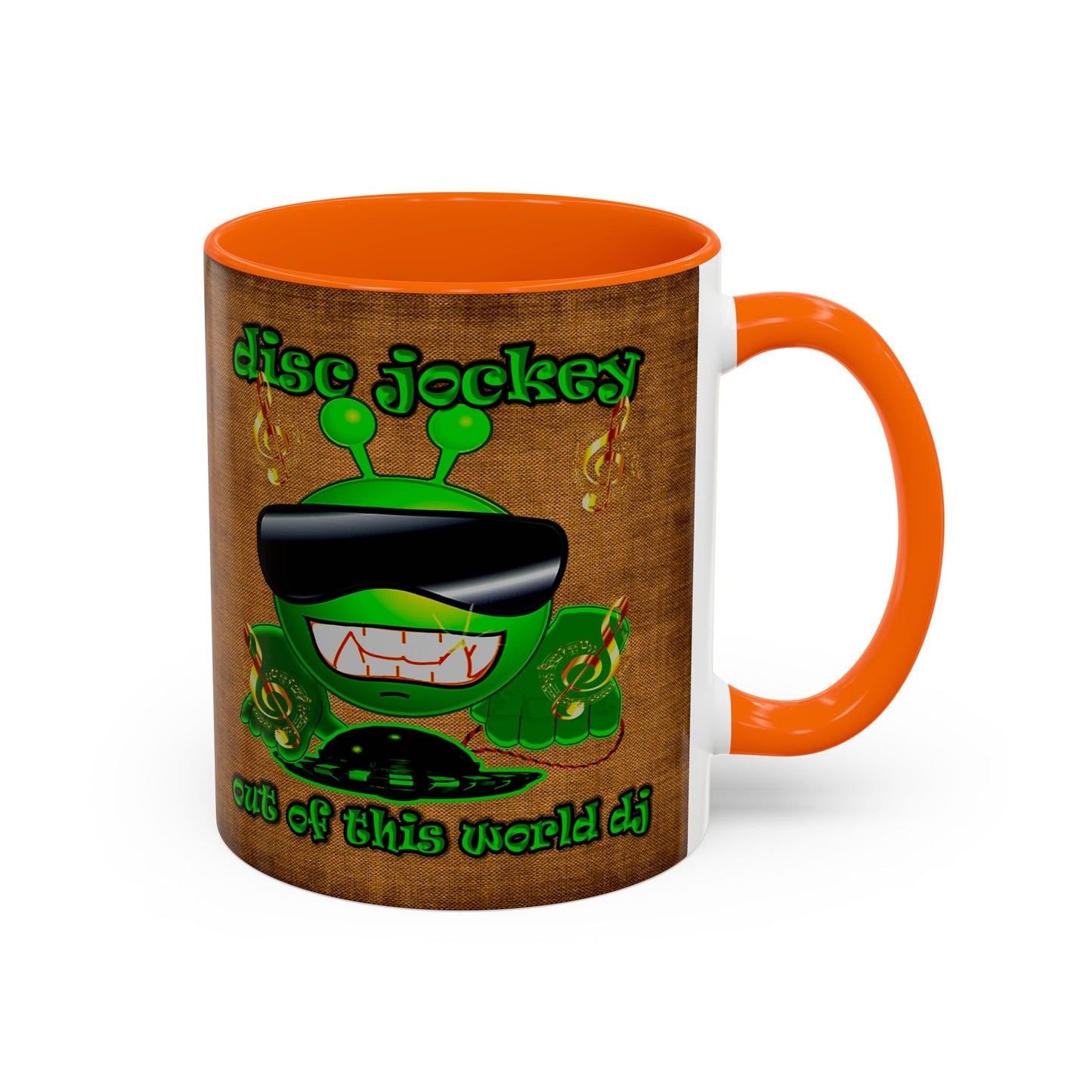 disc jockey - Accent Mug (brown papyrus)