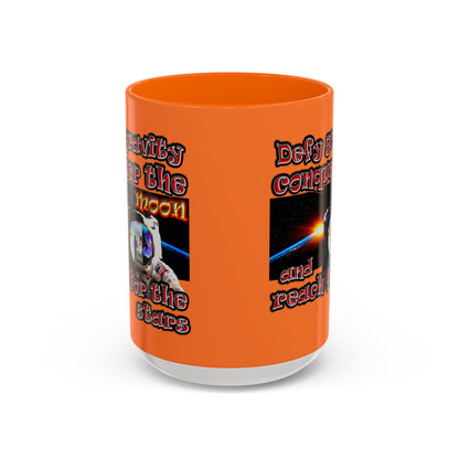 defy conquer reach - Accent Mug (crusta)