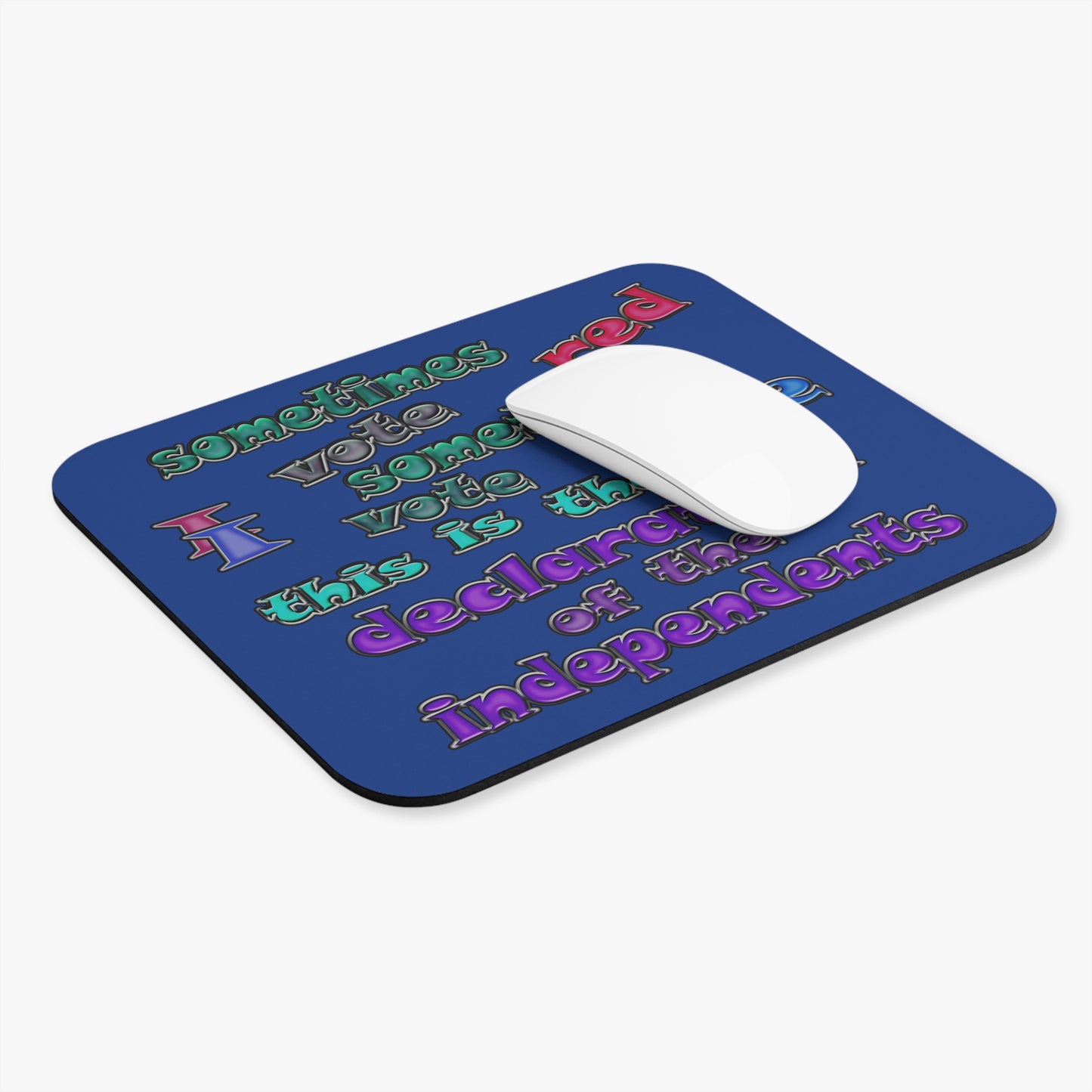 declaration of the independents - Mouse Pad (Rectangle) (dark blue)