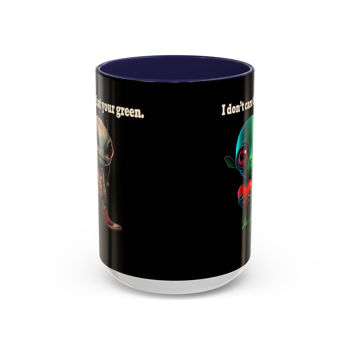 I don't care that your grey - Accent Mug (black)