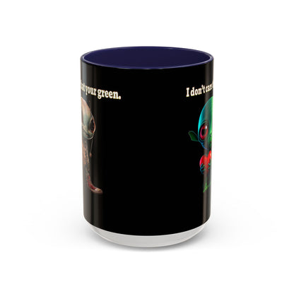 I don't care that your grey - Accent Mug (black)
