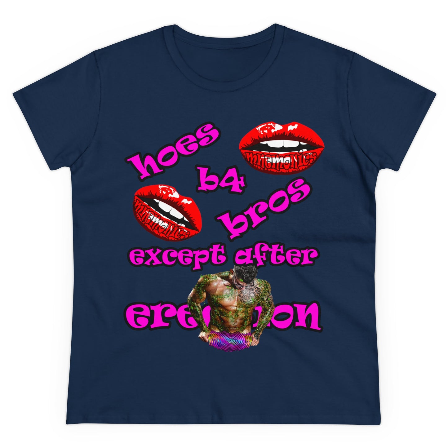 hoes b4 bros - Women's Midweight Cotton Tee