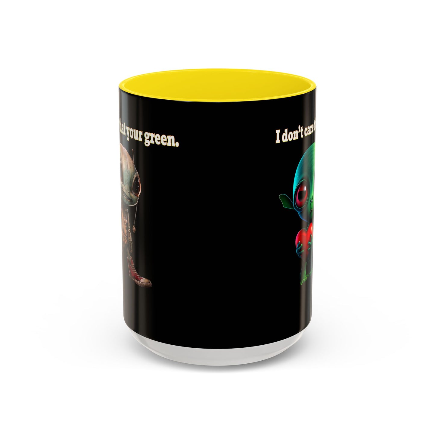 I don't care that your grey - Accent Mug (black)