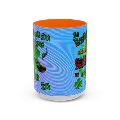 celtics logo - Accent Mug (light blue-purple wave)