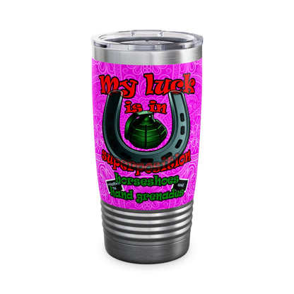 my luck - Ringneck Tumbler, 20oz (pink swirl)