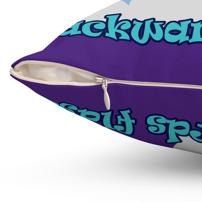 shoot for the stars - Spun Polyester Square Pillow - (purple)
