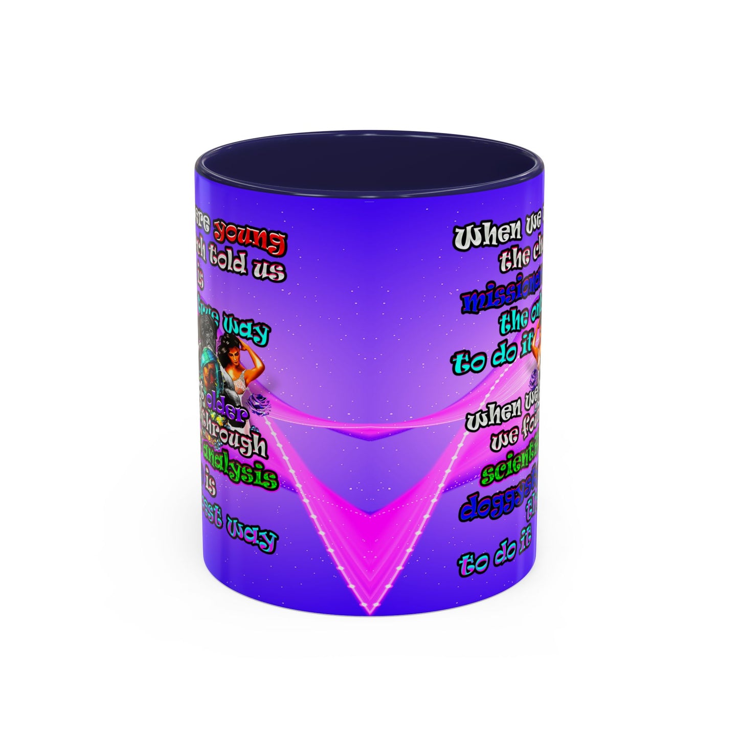 doggystyle - Accent Mug (purple-pink wave)