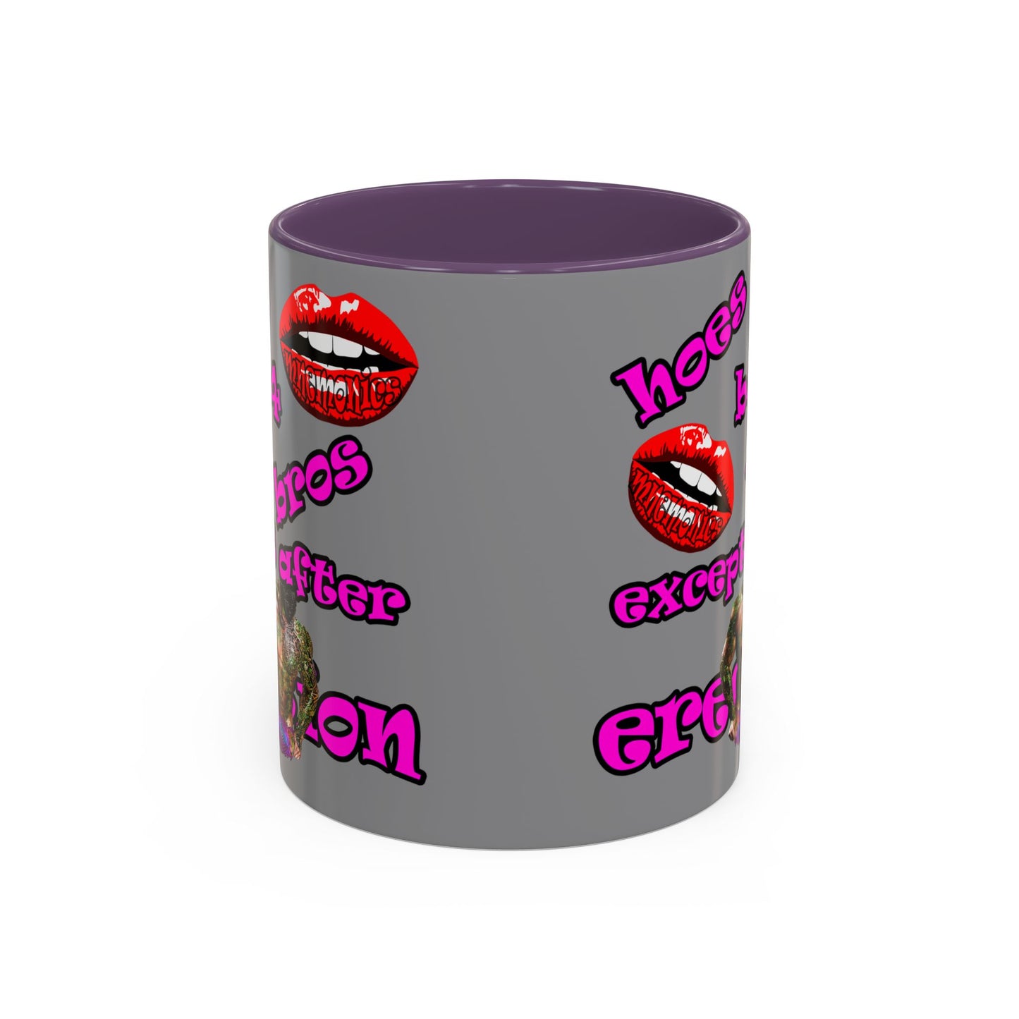 hoes b4 bros - Accent Mug (grey)