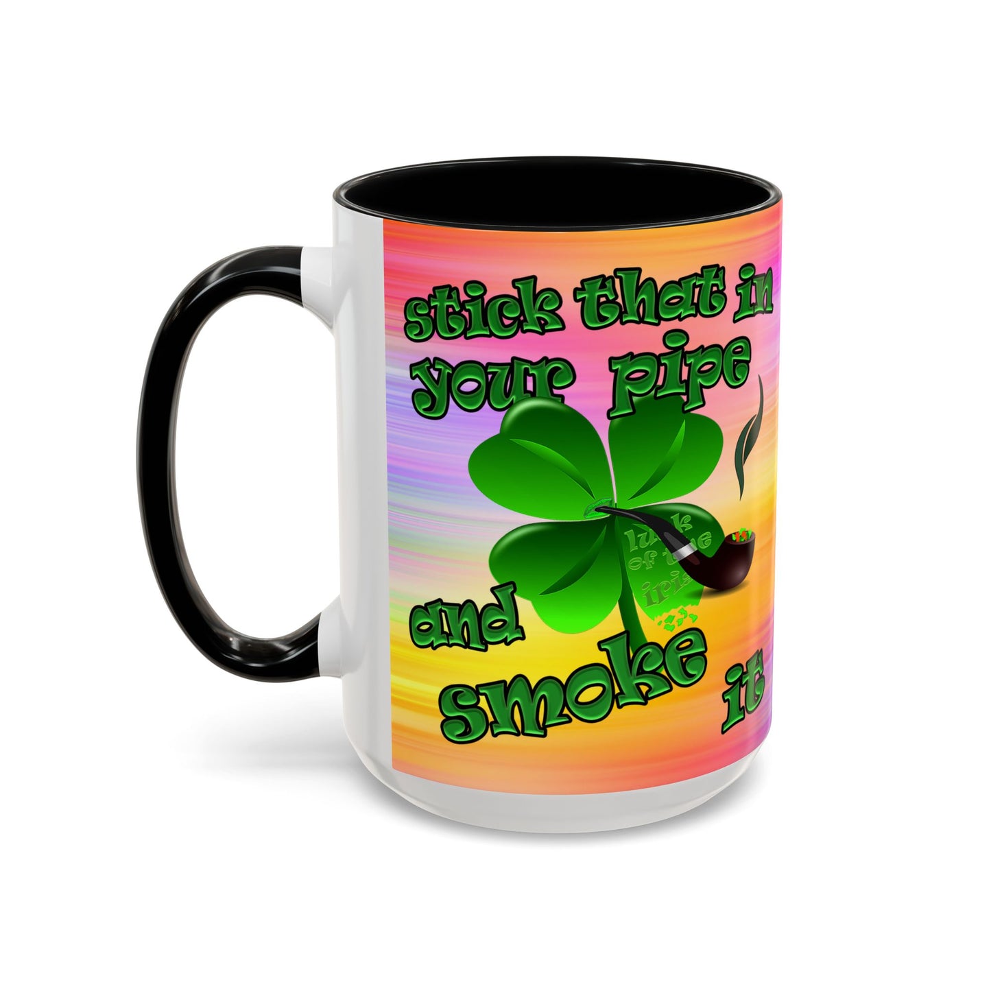 celtics logo - Accent Mug (color blur)