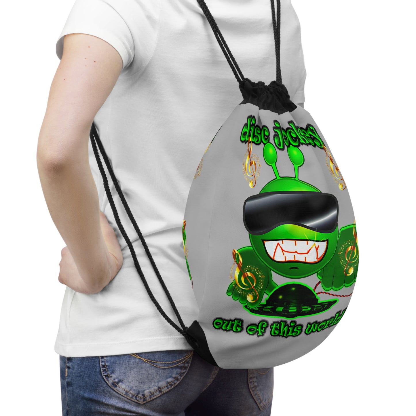 disc jockey - Drawstring Bag (light grey)