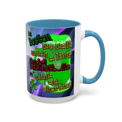 celtics logo - Accent Mug (grey-pink wave)