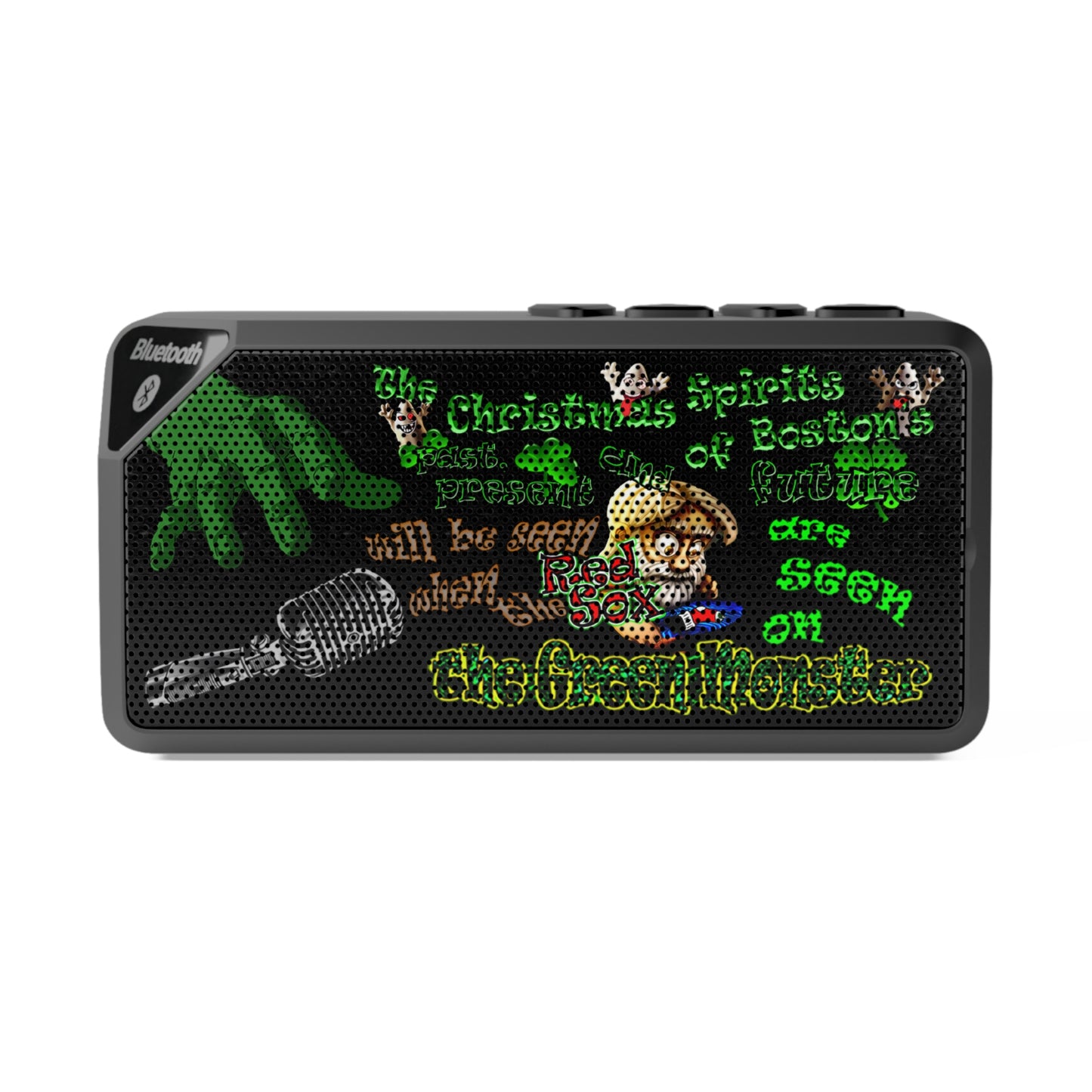 christmas spirits of boston - Jabba Bluetooth Speaker (black)