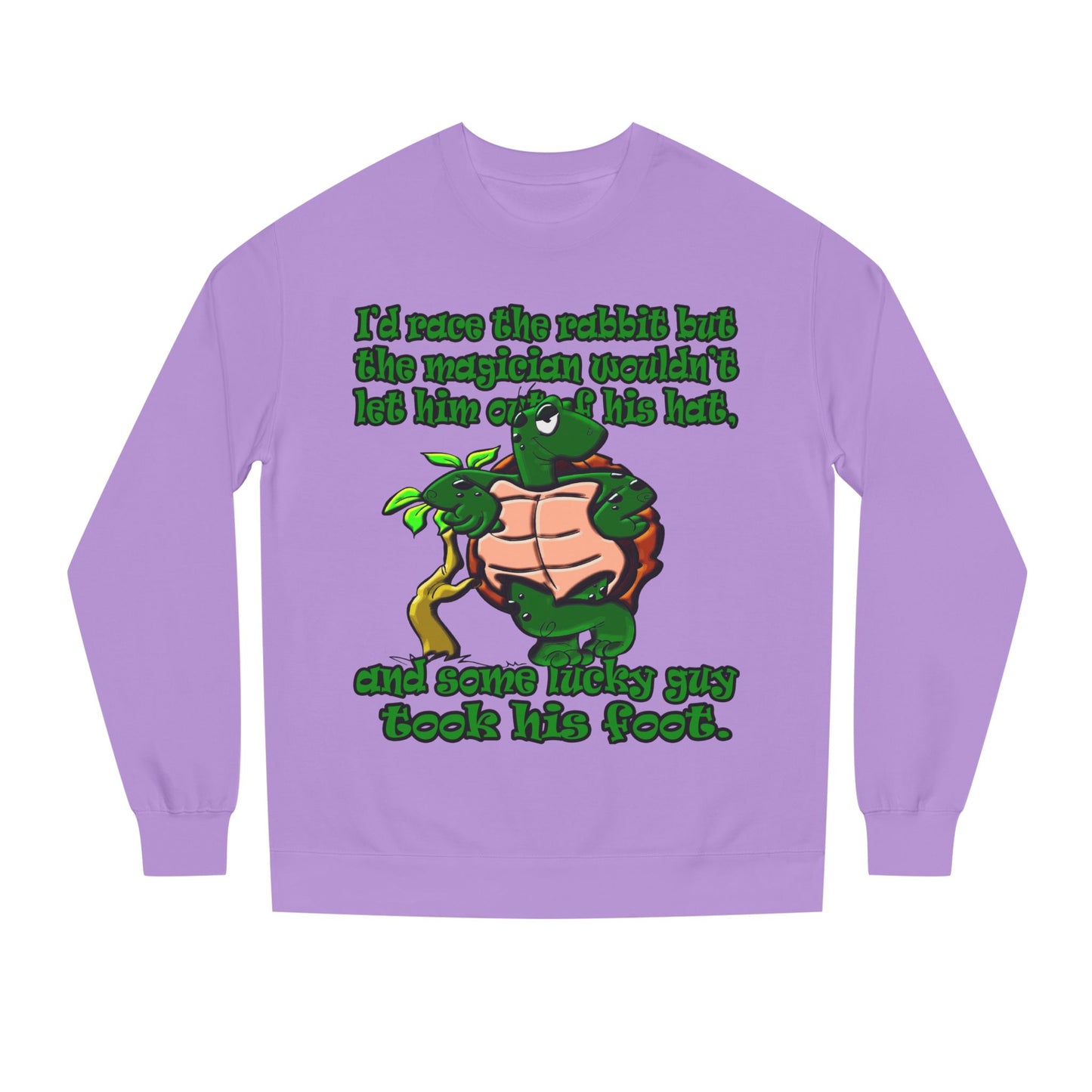 turtle race - Unisex Crew Neck Sweatshirt