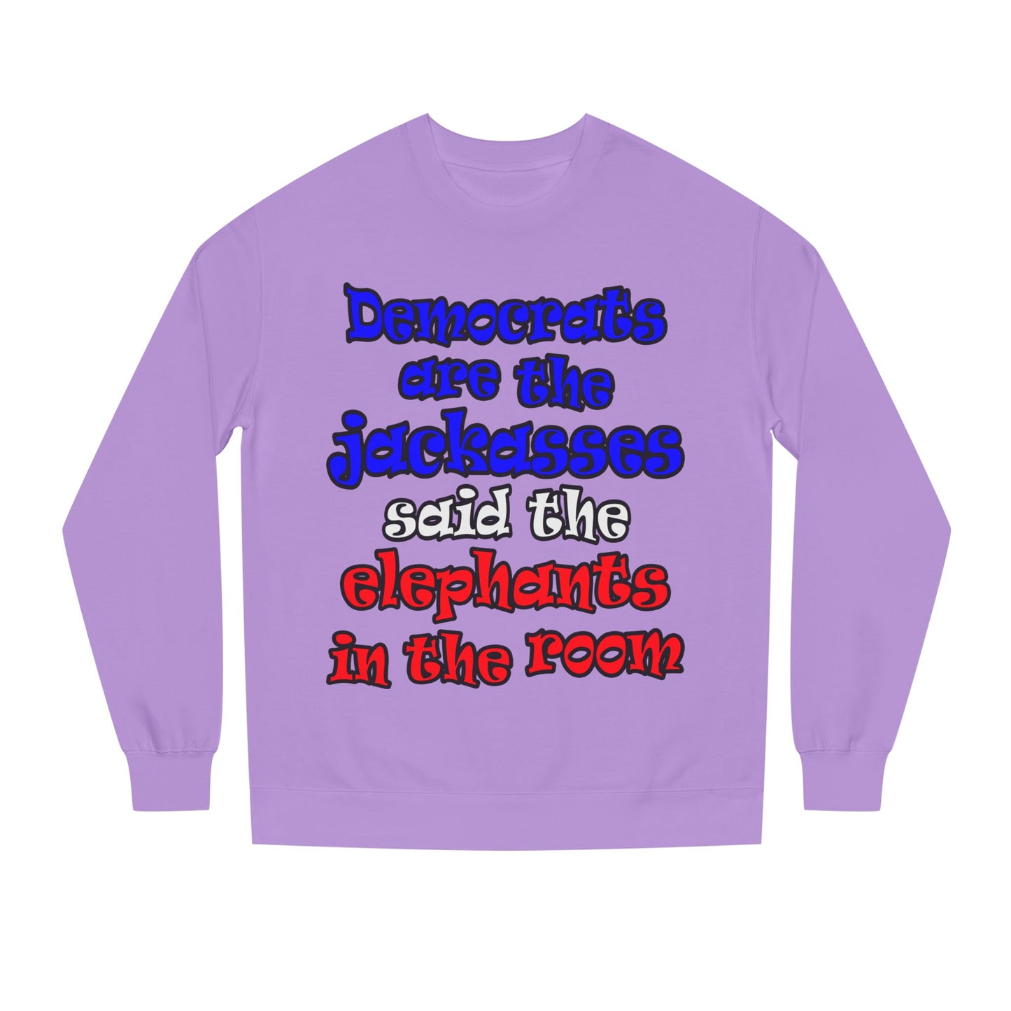 donkeys and elephants - Unisex Crew Neck Sweatshirt