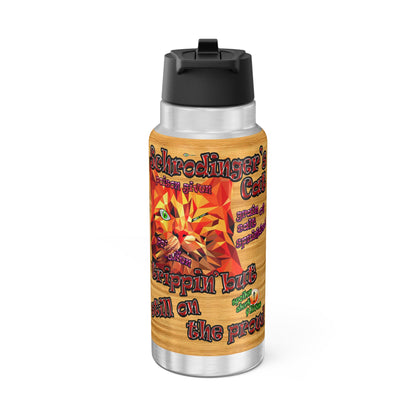schrodinger's cat - Gator Tumbler, 32oz  (butterscotch wood finish)