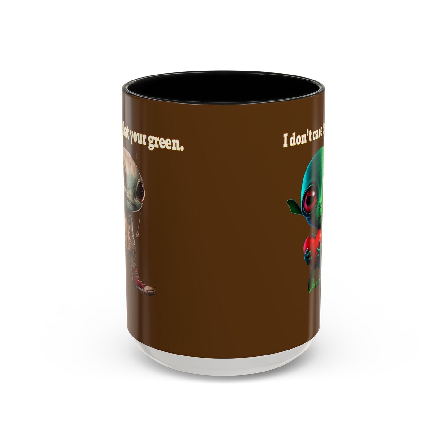 I don't care that your grey - Accent Mug (brown)