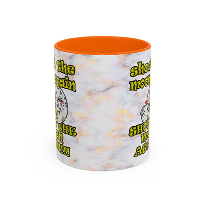 shoot the moon again - Accent Mug (white marble)