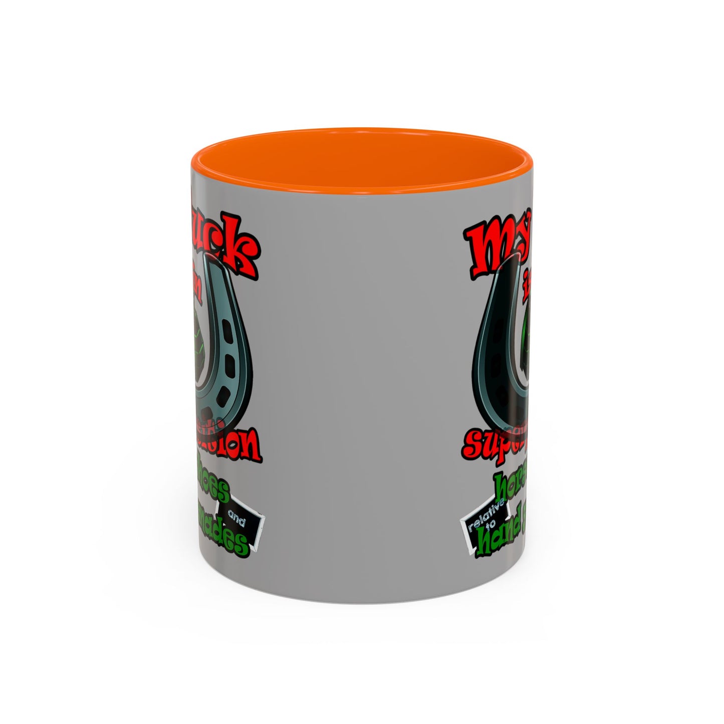 my luck - Accent Mug (light grey)