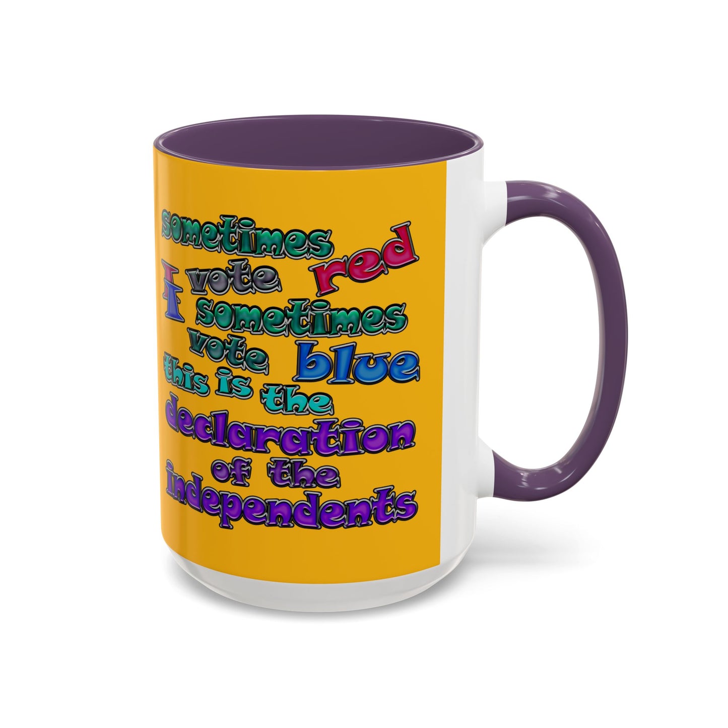 declaration of the independents - Accent Mug (yellow)