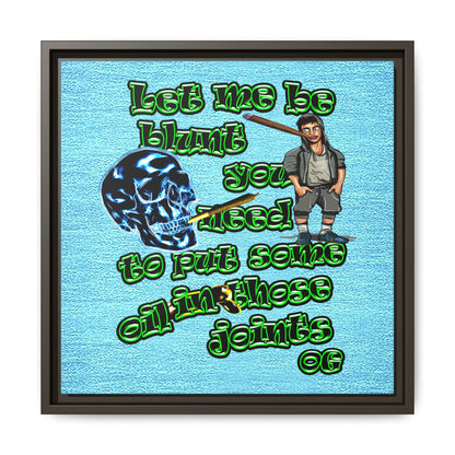 og - framed canvas art (faded blue)