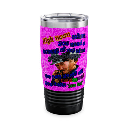 high noon - Ringneck Tumbler, 20oz (pink swirl)