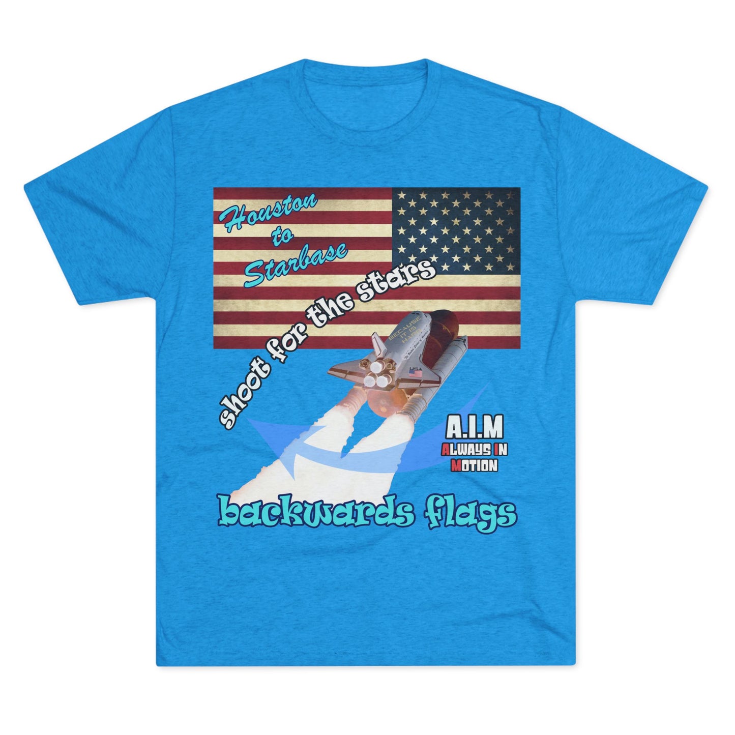 shoot for the stars - Unisex Tri-Blend Crew Tee