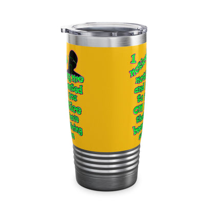 noticed you noticing - Ringneck Tumbler, 20oz (yellow)