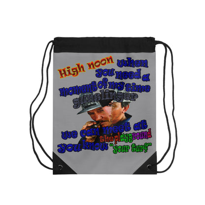high noon - Drawstring Bag (grey)