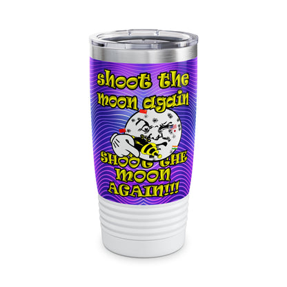 shoot the moon again - Ringneck Tumbler, 20oz (purple wave)