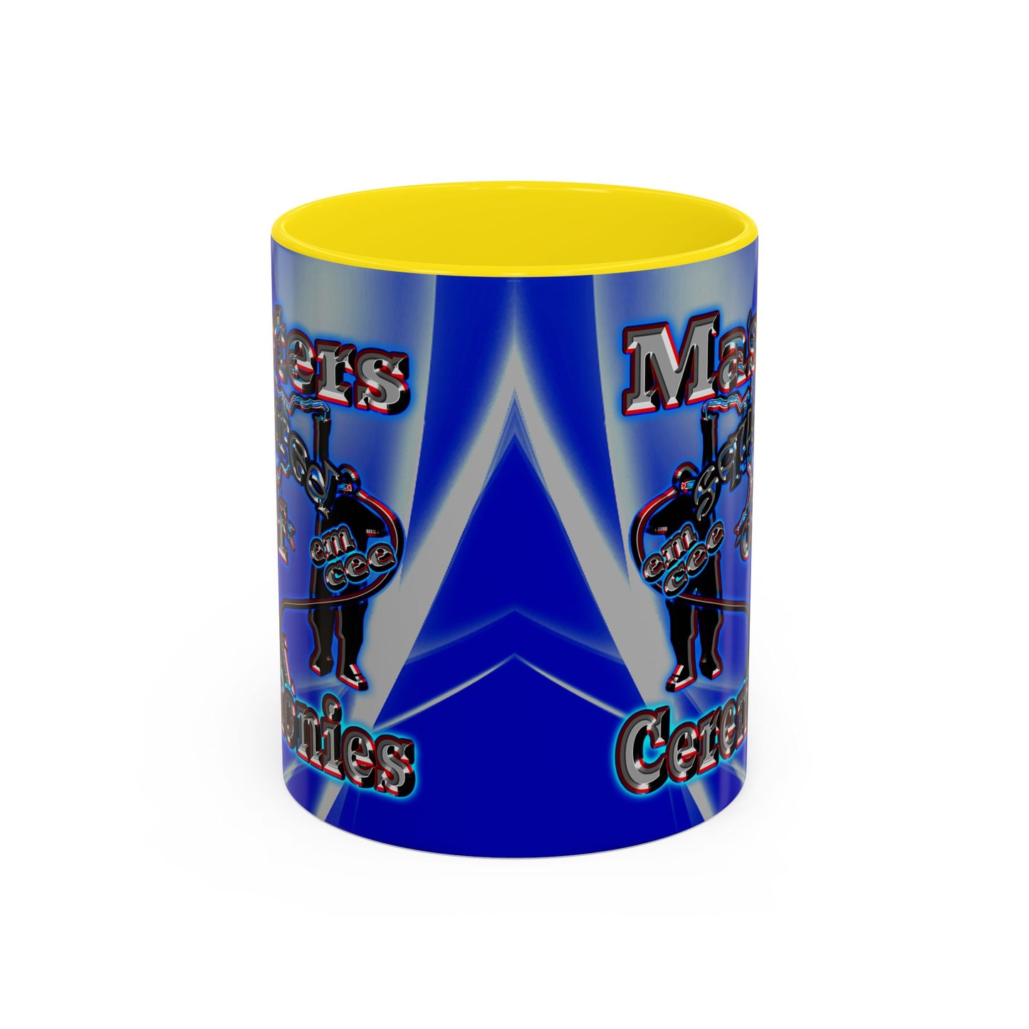 em cee squared - Accent Mug (blue-white wave)