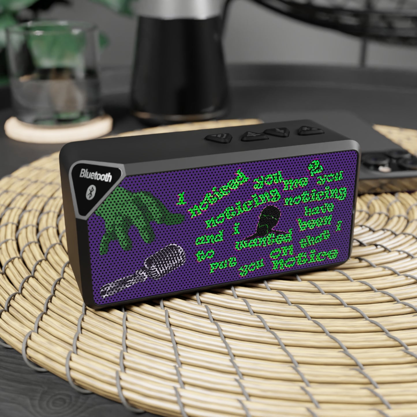 noticed you noticing - Jabba Bluetooth Speaker (purple)