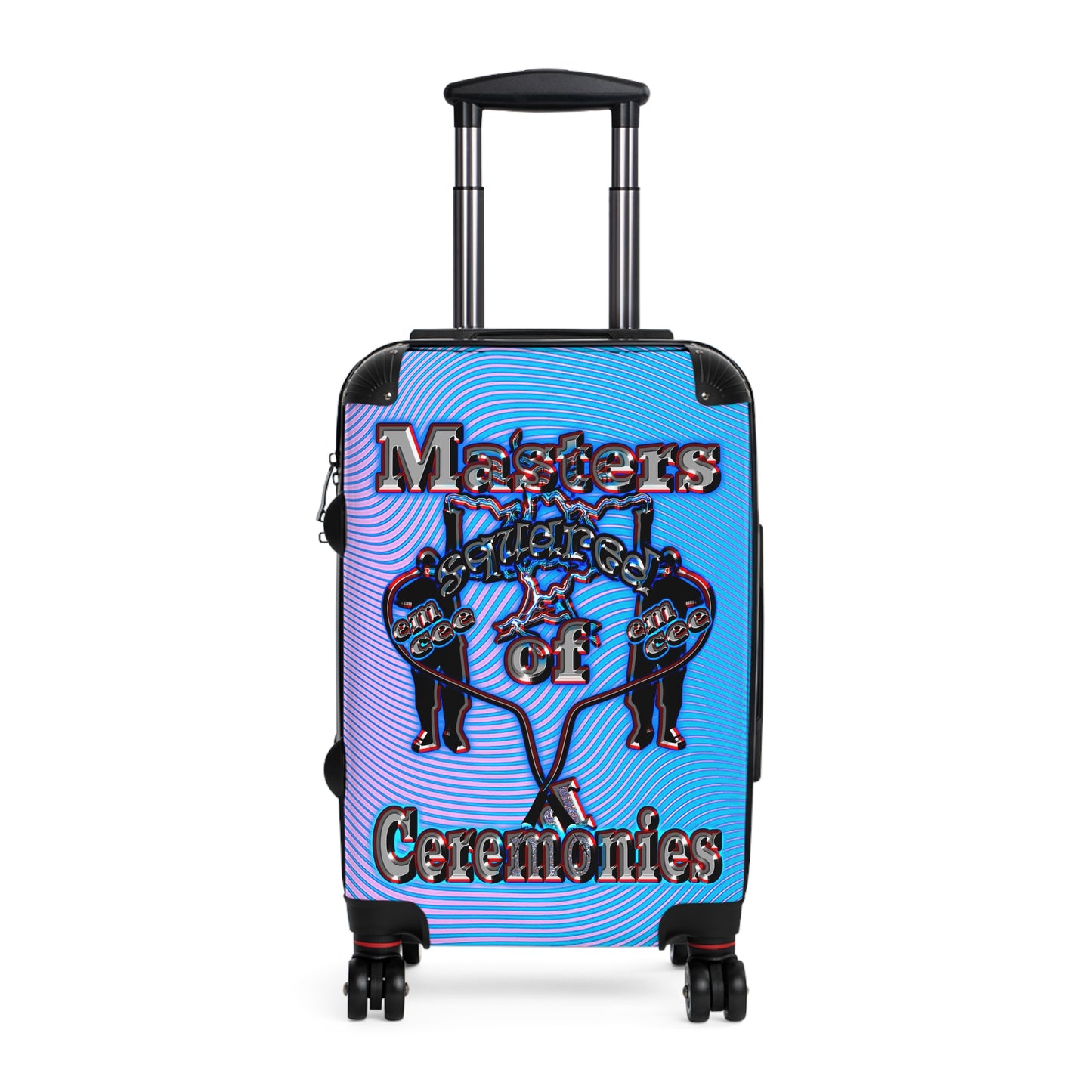 em cee squared - Suitcase (light blue-purple wave)