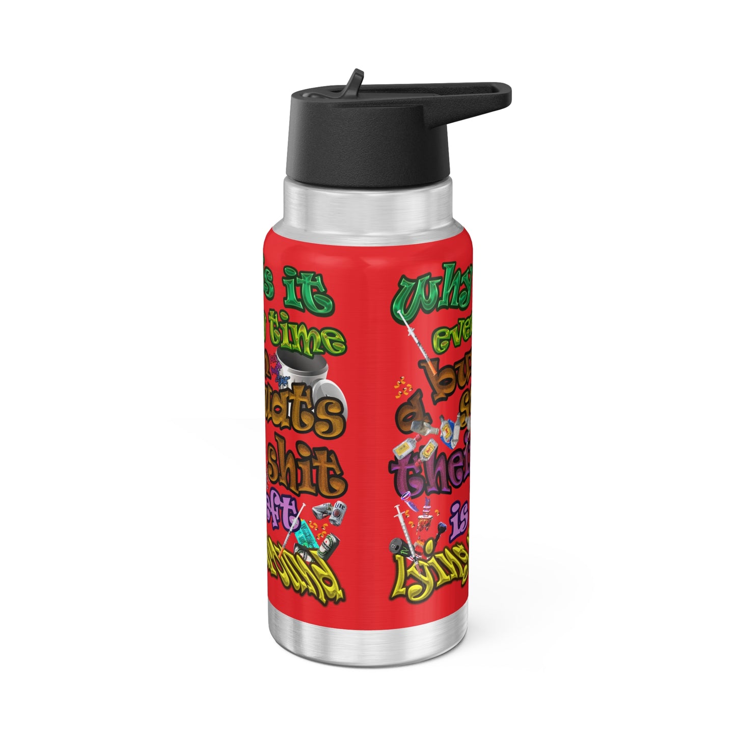 the bum's shit - Gator Tumbler, 32oz (red)