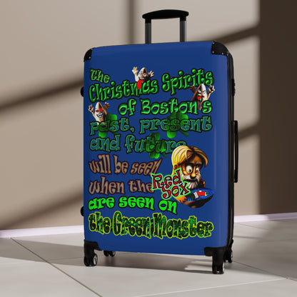 christmas spirits of boston - Suitcase (dark blue)