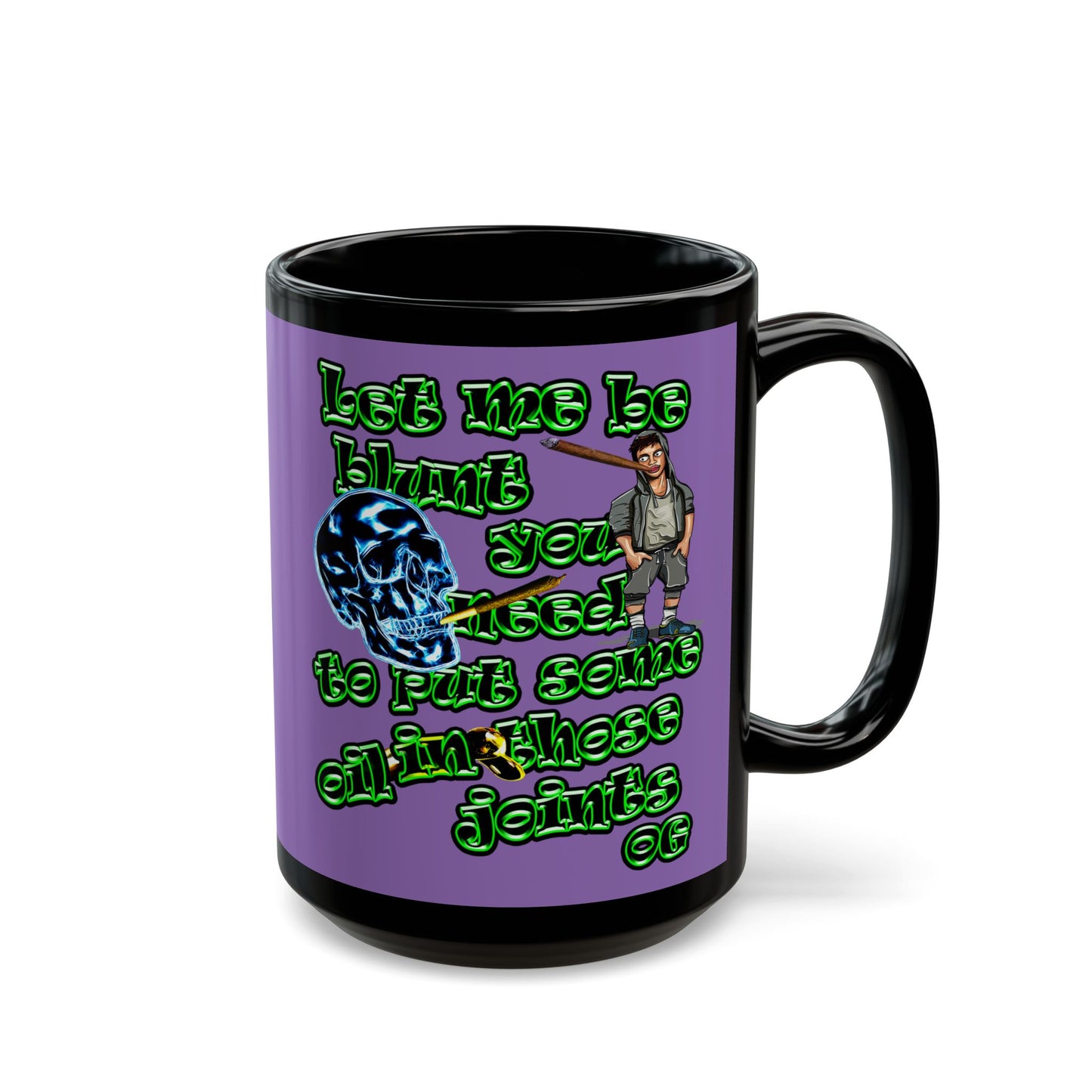 og - Black Mug (light purple)