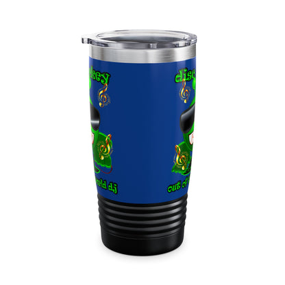 disc jockey - Ringneck Tumbler, 20oz (dark blue)