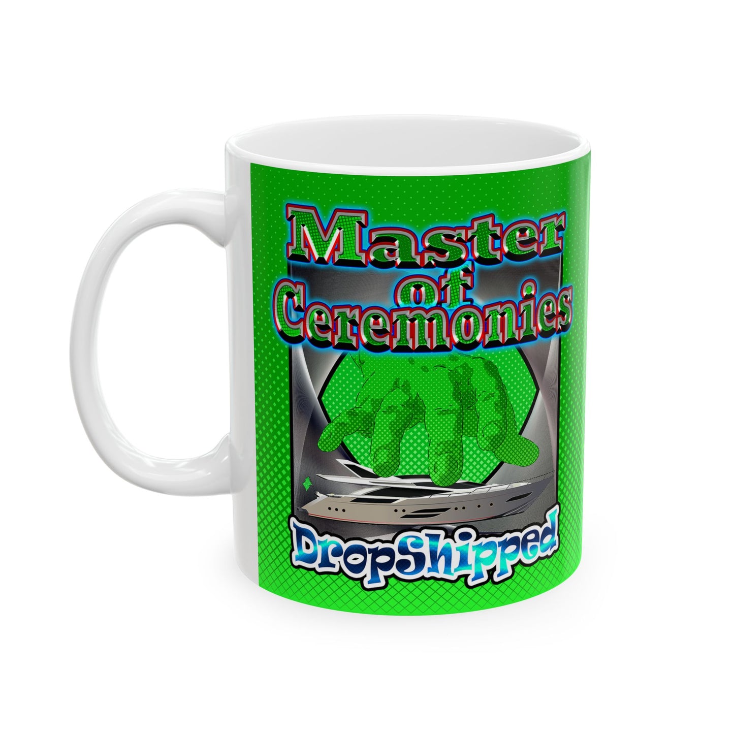 logo - White Mug (logo green)