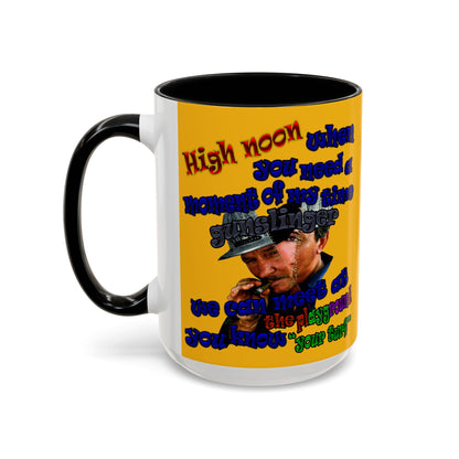 high noon - Accent Mug (yellow)