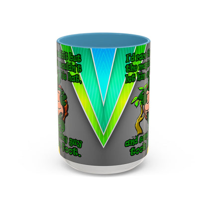 turtle race - Accent Mug (rainbow split)