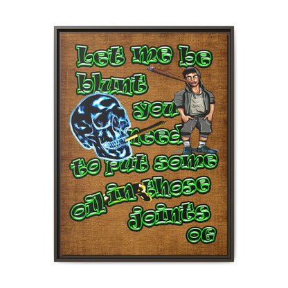 og - framed canvas art (brown papyrus)