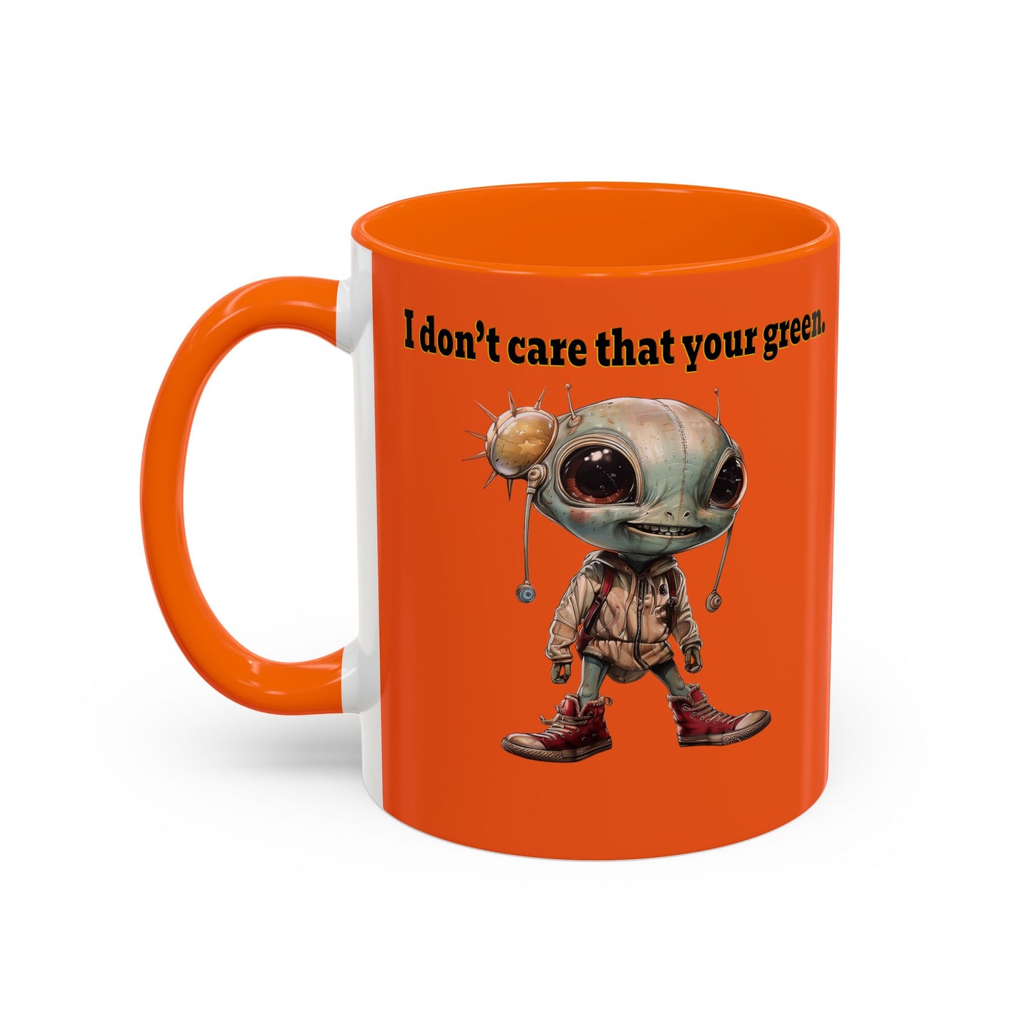 I don't care that your grey - Accent Mug (orange)