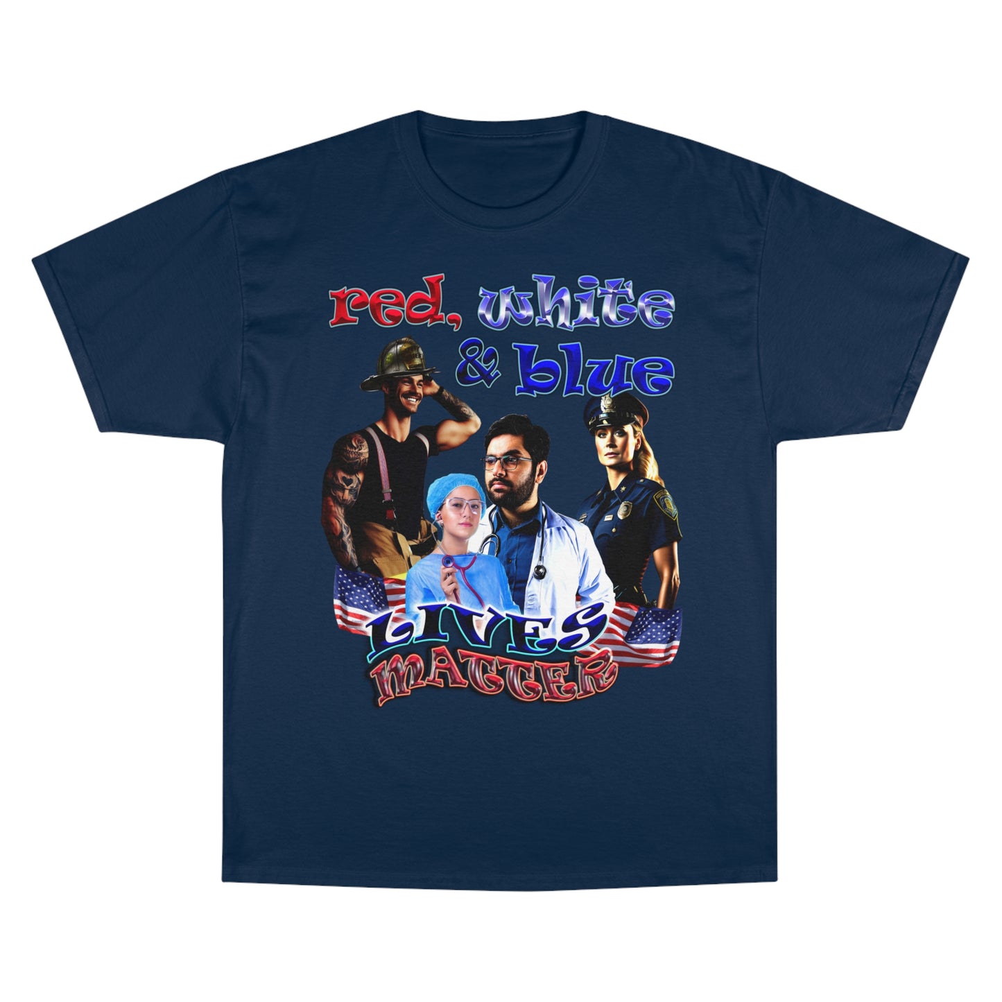 rw&b lives matter - Champion T-Shirt
