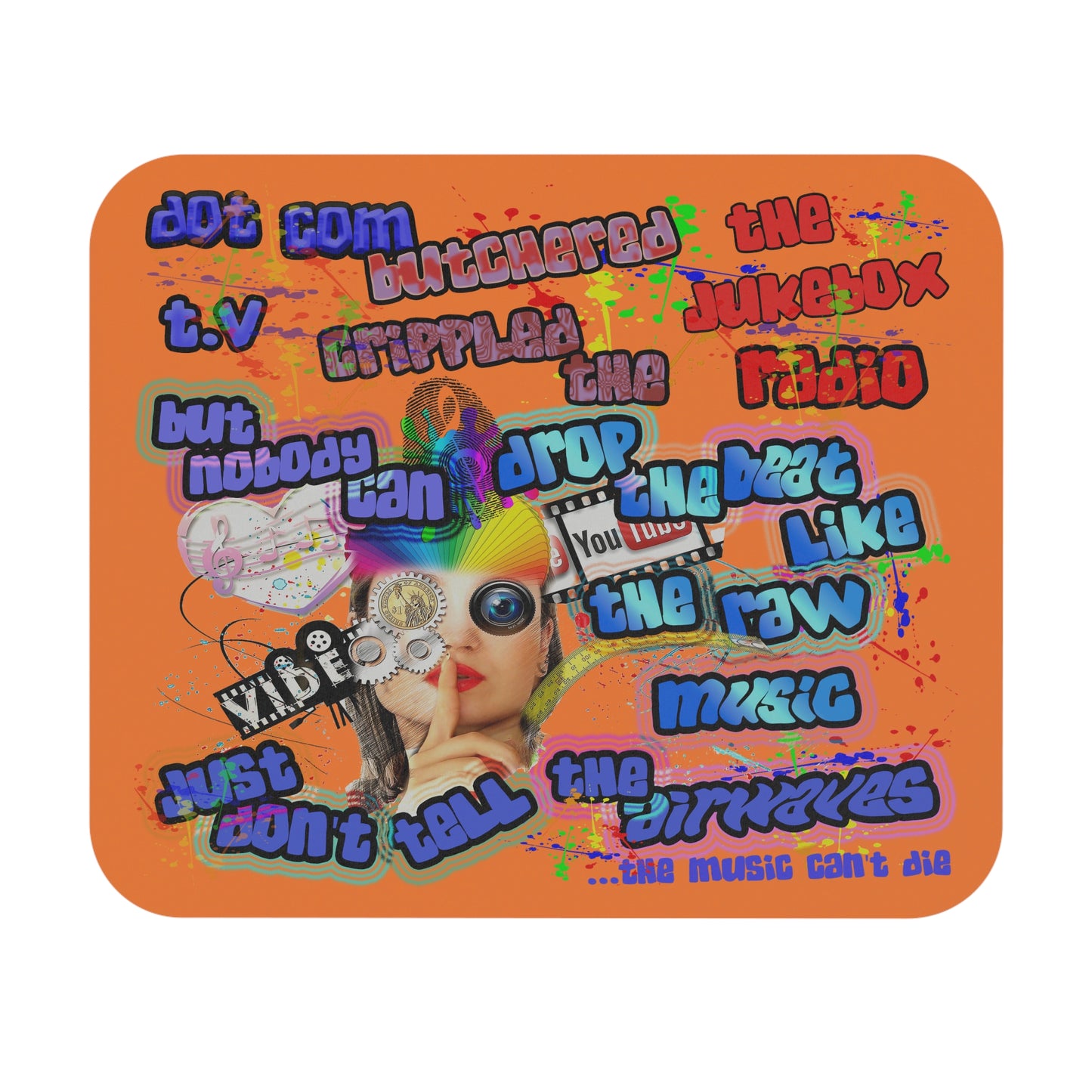 drop the beat - Mouse Pad (Rectangle) (crusta)