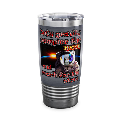 defy conquer reach - Ringneck Tumbler, 20oz (brushed nickel)