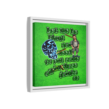 og - framed canvas art (green turf)