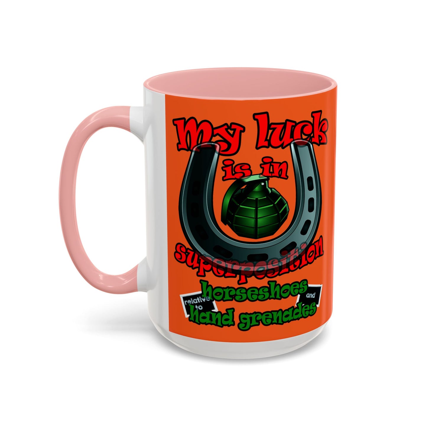 my luck - Accent Mug (orange)